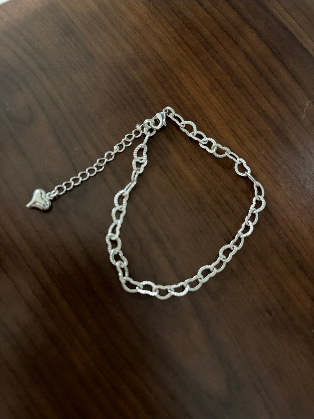 Lia Sophia Silver-Tone Textured Link Bracelet